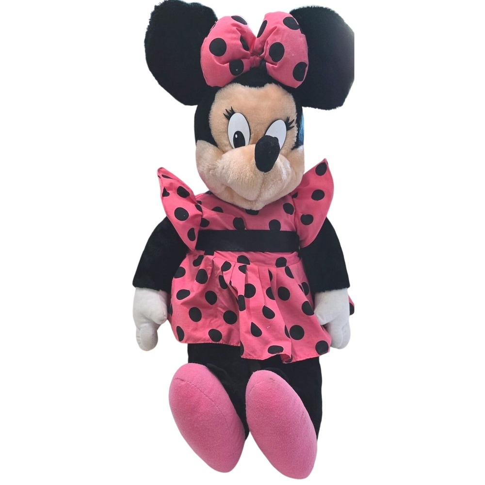 80s VTG Jumbo CLASSIC MINNIE MOUSE 27" APPLAUSE Walt‎ Disney Plush